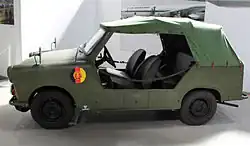 A P 601 A Kübel of the LSK on display at the Luftwaffenmuseum Berlin-Gatow.