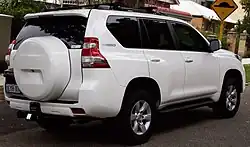 2015 Toyota Land Cruiser Prado with body coloured shell cover