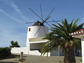 Restored windmill located on Travessa do Moinho