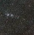 C/2017 T2 (centre) passing near the Double Cluster on January 23, 2020