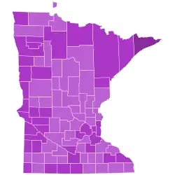 County results for Jesson v. Brown Jesson: &nbsp;&nbsp;&nbsp;&nbsp;&nbsp;50–60% &nbsp;&nbsp;&nbsp;&nbsp;&nbsp;60–70% &nbsp;&nbsp;&nbsp;&nbsp;&nbsp;70–80%