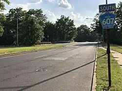 CR 607 (Raritan Road) along the border of Cranford and Winfield