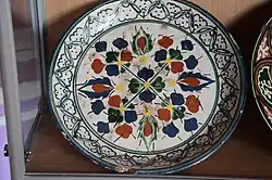 A plate with an ornament