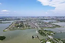 Aerial view of Shangqiu old city