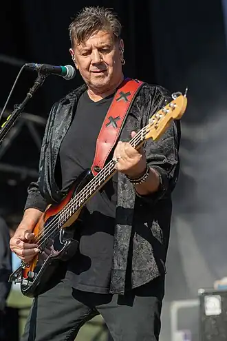 Smith performing with The Hooters in 2022.