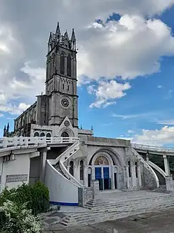 The shrine's church seen from a side.