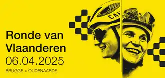 Event poster with previous winners Mathieu van der Poel and Elisa Longo Borghini