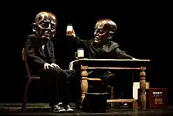 masks for Antiwords performance, Spitfire Company, 2013