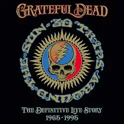 Drawing of the sun with a lightning bolt skull inside it