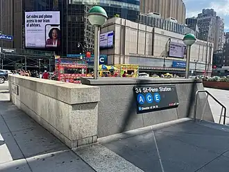 Entrance outside Moynihan Train Hall