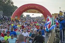 Starting line of the 41st Marine Corps Marathon in 2016