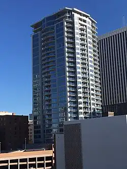 A view from the northeast of 44 Monroe in Downtown Phoenix