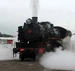 The 59 class of 20 locomotives were among the last steamers delivered by the famous Baldwin USA locomotive works.