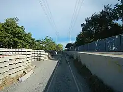 A portion of lines 3 and 4 of the transmission line along Philippine National Railways (PNR) in San Pedro, Laguna