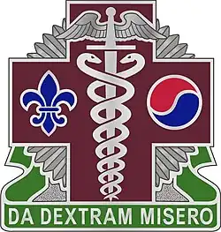 Distinctive Unit Insignia, 65th Medical Brigade