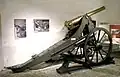 8.4&nbsp;cm Positionskanone 1887 L 25 with steel bronze barrel in Waadtländisches Militärmuseum Morges