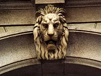 Keystone from the palazzo Borgazzi (Milan, Italy)