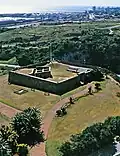 Aerial view of the fort.