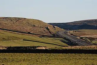 Eastbound view from Stainmore Café car park