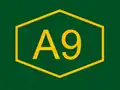 A9 Motorway shield}}