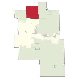 Location within Big Lakes County