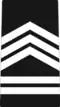 AJROTC Sergeant First Class insignia