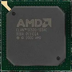 AMD Élan SC520 system on a chip based on the Am5x86 core