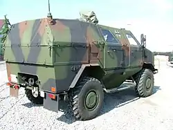 German Army Dingo 1's rear view.