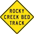 (W5-SA111) Rocky Creek Bed Track (used in South Australia)