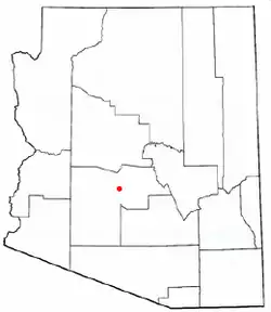 Location in Maricopa County and the state of Arizona