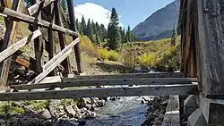 At the bottom of the Southern's trestle in September 2021