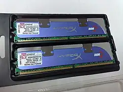 A pair of Kingston HyperX DDR2 modules