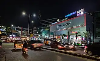 A view of Mak Mall at night, Kankanady