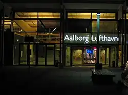 Aalborg Airport, terminal entrance