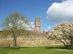 Glastonbury Abbey Precinct Wall from No.2 Silver Street to Abbey Gatehouse