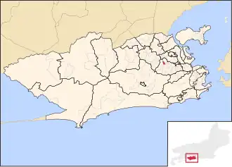 Abolição within the city of Rio de Janeiro; and the state of Rio de Janeiro (inset)