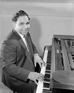 Aboriginal Tenor Harold Blair at piano 1958