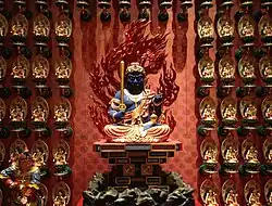 Acala (不動明王; Bùdòng míngwáng) at Buddha Tooth Relic Temple and Museum (Chinatown, Singapore).