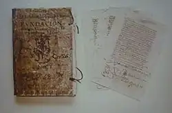 Acta Fundacion de Santo Tomas, 1611