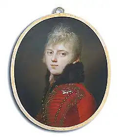 Duke Adam of Württemberg, Maria's son. Portrait by Johann Dominik Bossi, 1805