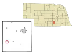 Location of Holstein, Nebraska