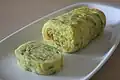Aehobak-gyeran-mari (rolled aehobak omelettes)