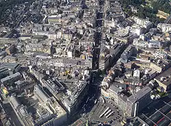 Aerial view of the quarter around Avenue de la Liberté