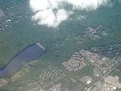 Aerial view of Orange Reservoir