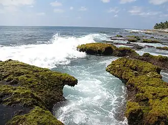 A deep whirlpool in the Agatthiyatti Stone area