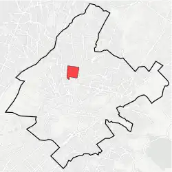 Location within municipality of Athens