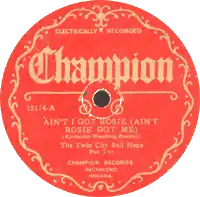 Twin City Bellhops - Ain’t I Got Rosie, 1926