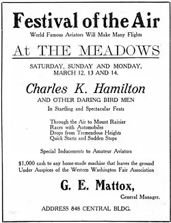 1910 airshow advertisement
