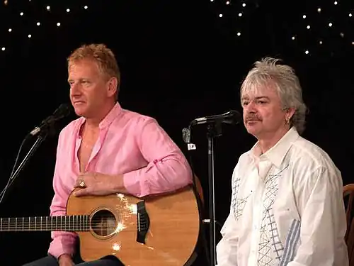 The duo Air Supply performing