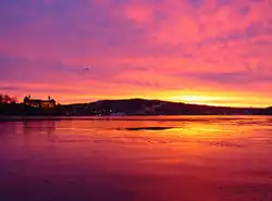 The fortress right in the middle of Oslo Harbour